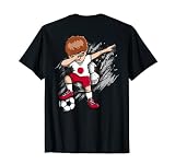 Dabbing Fußball-Junge-Trikot, japanische Fußball-Liebhaber T-Shirt