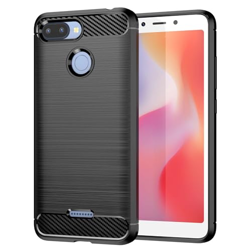 Funda Compatible con Xiaomi Redmi 6,Situación básica,Botón Flexible/protección Integral de 360 ° para Evitar la rotación de los Dedos