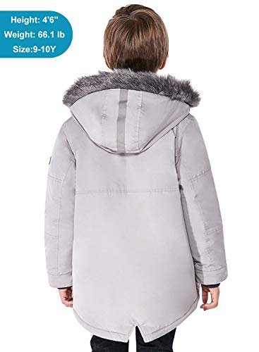 SOLOCOTE Boys Winter Coats Kids Winter Jacket Warm Thick Heavyweight Tough Long Windproof Outwear with Hood2