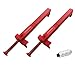 Tom tool LXQ 7.9-9.4 Inch extended upgrade Brick Line Clips Line Runners Sold In Pairs,Red