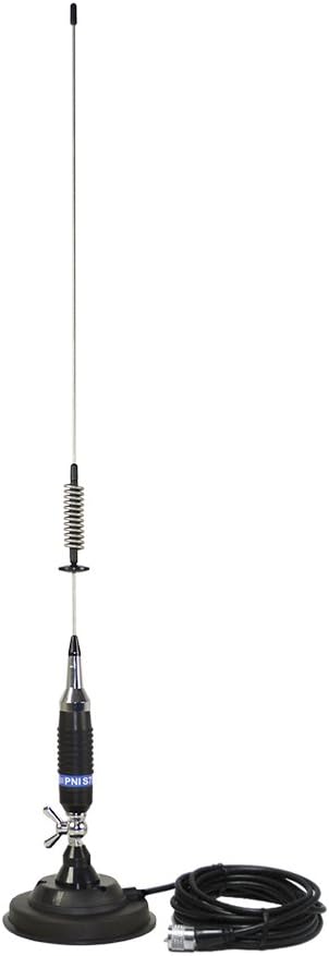 CB Antenna PNI S75 screw type butterfly mount, 125 mm magnetic base included, 76 cm, 4 m RG58 cable included
