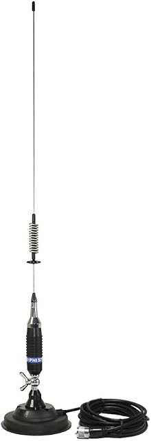 CB Antenna PNI S75 screw type butterfly mount, 125 mm magnetic base included, 76 cm, 4 m RG58 cable included