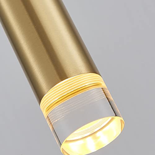 Suspension de la lampe moderne en or luxe LED pour un salon chic
