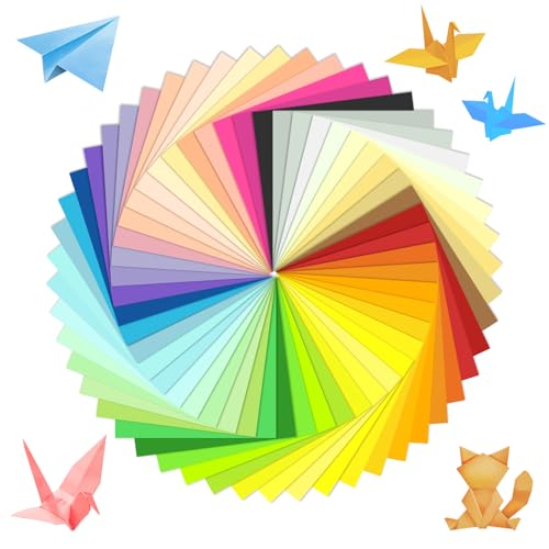 200 Sheets 50 Colors Origami Paper,6x6 inch,Double Sided Colors Paper for Arts and Crafts Projects - Thumbnail 7