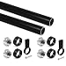 Produktbild Emuca - Schrankstangen-Set Ø28, 1150mm, Schwarz, Aluminium und Zamak, Partie von 2