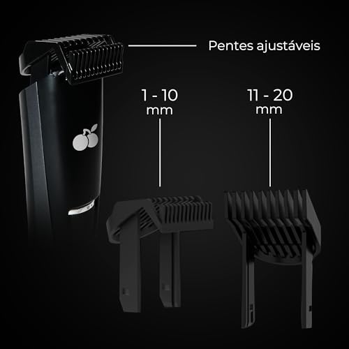 MANCLUB® O Escultor® Aparador de Pelos - Aparador Elétrico sem Fio, Bivolt, Lâmina de Aço Inoxidável