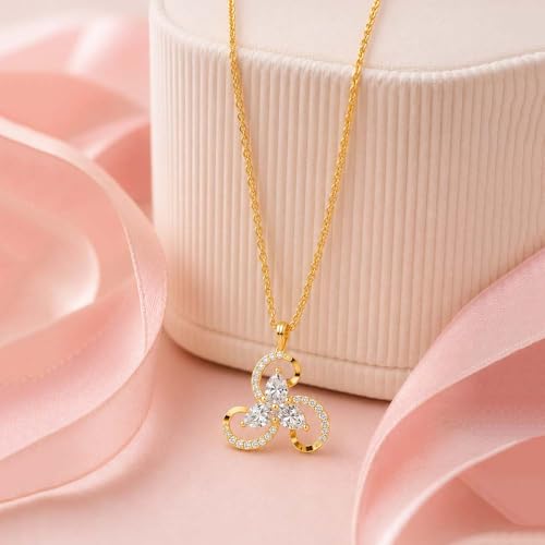 Image of Miss Highness 925 Silver Modern Pendant Necklace for Women & Girls | Minimal Daily Wear Design | Silver Jewellery With Authenticity Certificate | Gift for Girlfriend Wife | With Chain Pendant