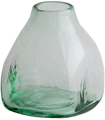 Vase antique vert en verre mince pour culture hydroponique, modèle B 29x10cm