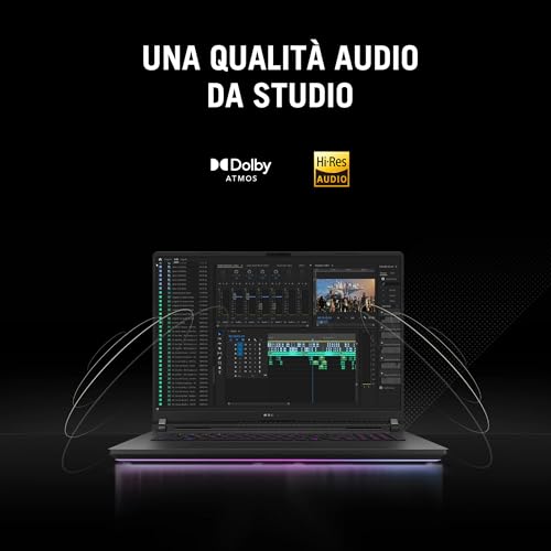 ROG Strix SCAR 16 (2025) con NVIDIA GeForce RTX 5080 16GB, Display ROG Nebula da 16” a 240Hz, Intel® Core™ Ultra 9 275HX, 32GB RAM, 2TB SSD, Layout ITA, Nero - Notebook - Immagine 5