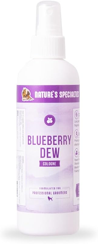 Colônia Blueberry Dew para Cães e Gatos Nature's Specialties Spray Finalizador 240 mL