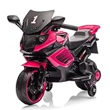 Kids Ride On Motorcycle, 6V Battery Powered Electric Motorcycle, w/Treaded Tires, Horn...