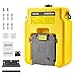 VEVOR Portable Eye Wash Station 14 Gal, OSHA-Approved Eyewash Station Wall-Mounted/On Flat Surface, Emergency Eye Wash Unit with 2 Sprays, First Aid Eyewash Units for Schools, Labs, Factories, Yellow