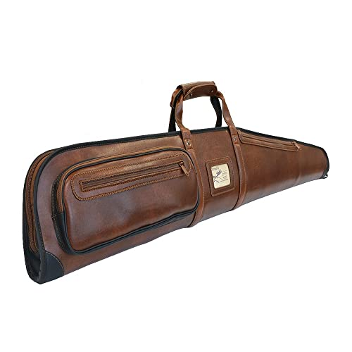 Hunting Rifle Bag - Canvas Leather Shotgun Case - Handmade Rigid Case For Disassembled Shotguns For Hunter - Browning Pouch Floating Shotgun Cases - Browning Hard Case Shotguns ‎Fz-7 (43.3X9.5) #TOP7