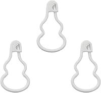 Vista 2 de XGNG 200 marcadores de plástico de doble calabaza para tejer, contador de puntada de ganchillo, marcadores de puntada de seguridad de plástico, clip