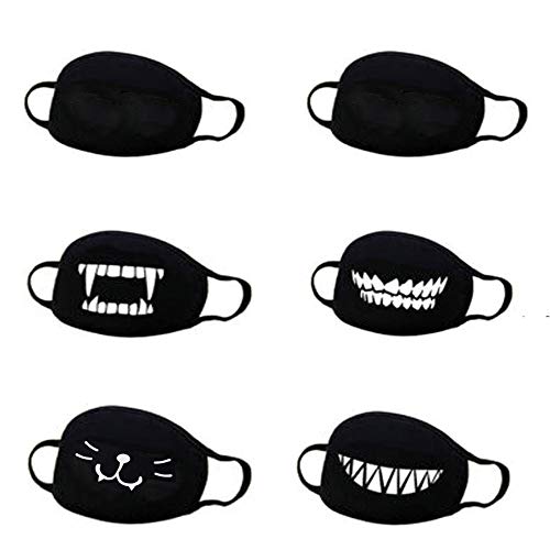 IsFashion Mouth Face Protecive Gear, Cartoon Printed Cover Cute Pattern Accesory Unisex