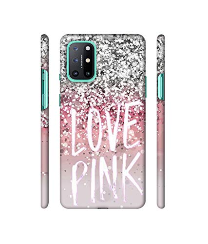 Image of Amazon Brand - Solimo Designer Love Pink 3D Printed Hard Back Case Mobile Cover for OnePlus 8T