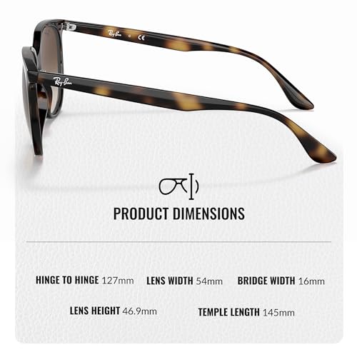 Ray-Ban RB4378 Square Shaped Sunglasses for Men & Women with Official RAYBAN Eyewear Kit 5