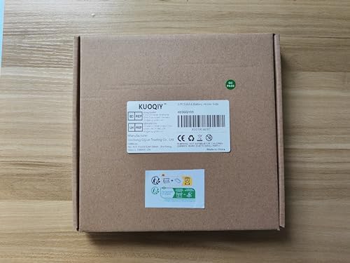 6 Sztuk AAA Uchwyty na Baterie, KUOQIY 1/2/3/4 x 1.5V AAA Battery Storage Box z Wire i Przełącznikiem ON/OFF i Pokrywą, z Plastikowym Pojemnikiem na Baterie i Śrubokrętami i Śrubami
