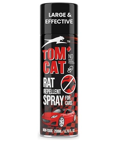Image of Shadow Securitronics Tom Cat No Entry Rat Repellent Spray for Cars Highly Effective Easy to Spray, Odour Free Rat Repellent for Cars (200ml) - FORMULATION 3X