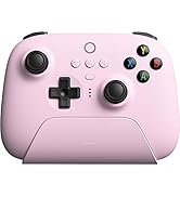 8BitDo Ultimate 2.4G wireless Controller with Thumb Grip Caps - Pastel Pink
