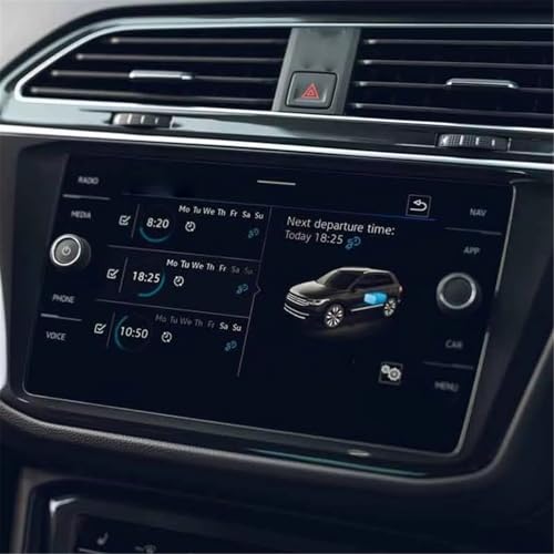 Protector de pantalla para VW Tiguan en viajes familiares con cristal protector contra arañazos