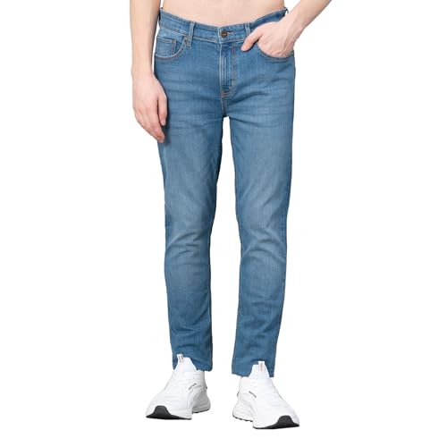 Image of Red Tape Denim Jeans for Men in Medium Blue| Denim Jeans