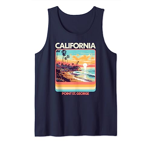 Point St. George 80s California Beach Camiseta sin Mangas