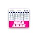 Medical Assistant Badge Buddy Horizontal w/Height & Weight Conversion Charts (Standard, Pink)