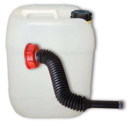 Jerrican à eau 20 l plasteo bidon plastique de stockage avec bec flexible