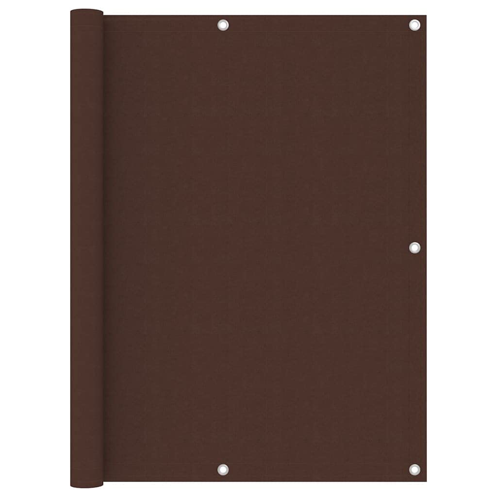 Frangivista per balcone, marrone, 120 x 400 cm, tessuto Oxford