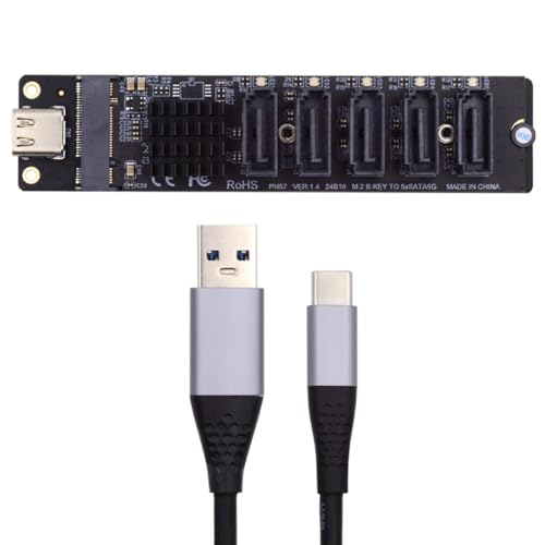 Extensión de puerto de disco duro SATA con adaptador ChenYang USB 3.1 Gen 2 7
