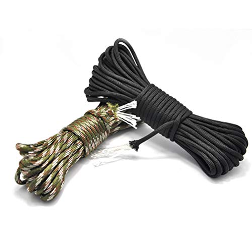 LIOOBO 30,5 m corda corda corda corda corda kit de equipamento de sobrevivência acampamento escalada