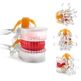 Transparent Disc Herniation Model - 1.5X Life-Size Lumbar Herniated Disc Medical Model Vertebral Spine Anatomical Medical Model for Learning and Teaching Tool