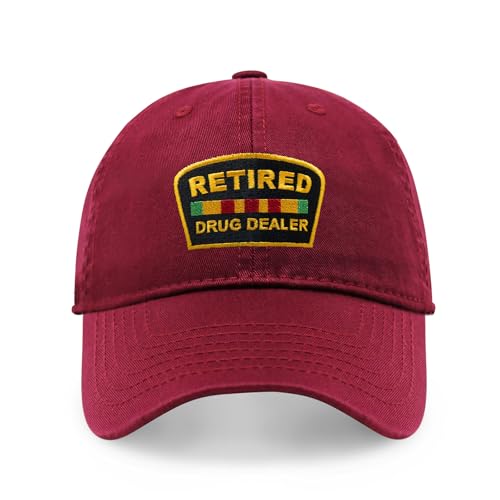 Image of Funny Cotton Dad Hat, Retired Drug Dealer Strip Club Veteran Low Profile