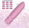 YIBINKG Travel Small Bullet Setting Electric Quiet 10 Modes Personal Bullet Tool Powerful Mini Stick Soft Silicone Toys for Women Men, Waterproof Bullet Rod Toys (Pink-01) #2