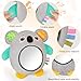 FIOBEE Tummy Time Toys Baby Mirror Tummy Time with Crinkle & Jingle Sounds Large Baby Sensory Toys for Infant Ages 0 3 6 Months and Up Newborn Training Essentials, Gray Koala