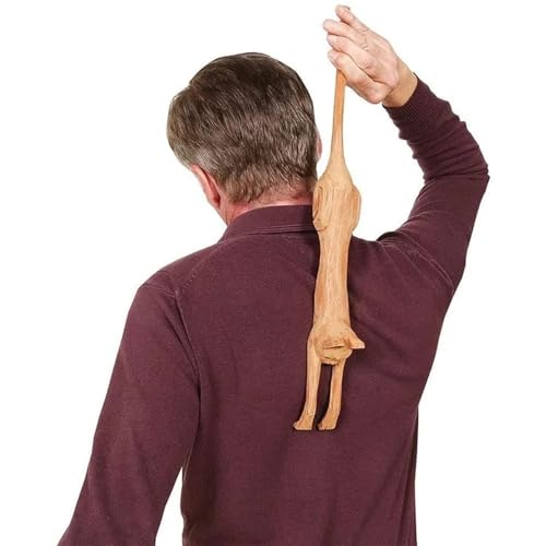 Gratte-dos bois artisanal sculpture chat masseur bien-être durable