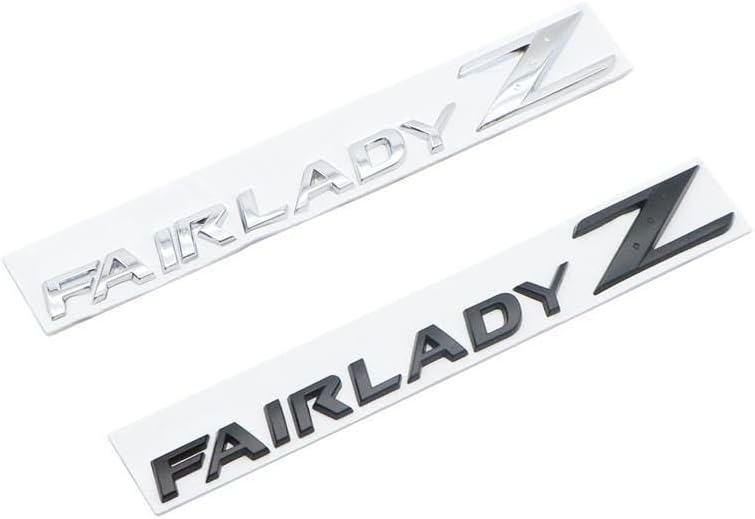 Fairlady Z Emblema para 350Z 370Z Z300 300ZX Z400 Fairlady Z Badge (plateado)