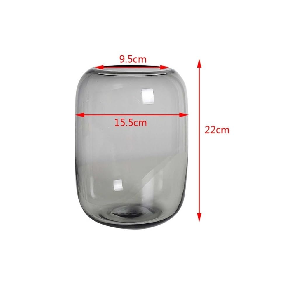 Aquarium Glas-Aquarium, transparent, grau, kleines Tisch-Aquarium, Wohnzimmer-Vase, Flasche