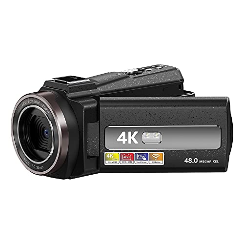 4K Camcorder 60FPS Video Camera 48MP WiFi Vlogging Camera for YouTube