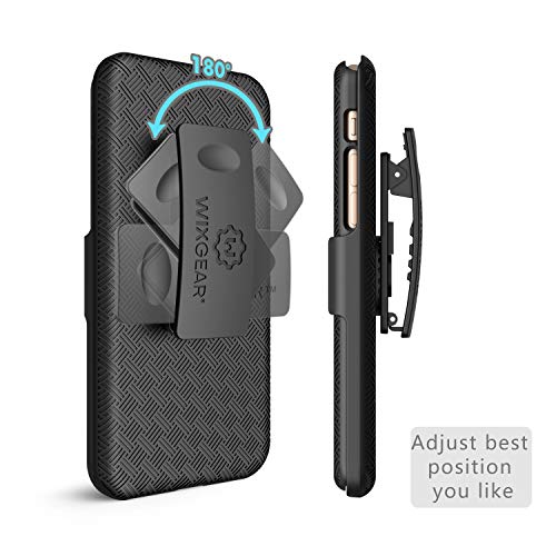 Wizgear coque clip ceinture iPhone 7 holster de protection avec support noir iPhone 8