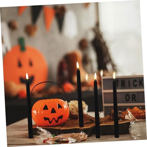 Luz de vela LED eléctrica sin llama para evitar incendios en Halloween 5