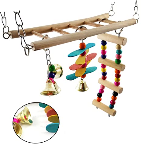 BESPORTBLE-1pc-Wooden-Bird-Stand-Swing-Stand-Stair-Bird-Stand-Bird-Swing