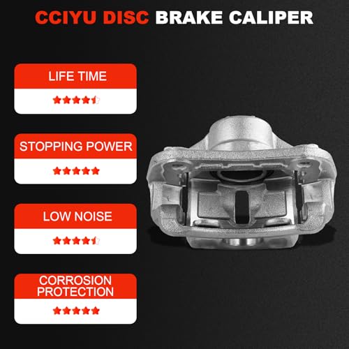Image of cciyu Front Left Brake Caliper Assembly w /Bracket 19B3554 2007 2008 2009 2010 2011 2012 For Kia For Rondo