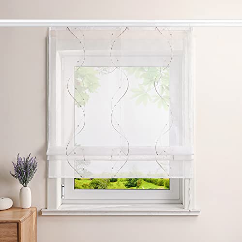 Heichkell Voile Sand Raffrollo 60x140cm