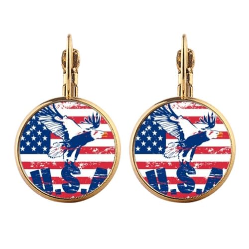 Boucles d'oreilles aigle ameflag dorées pour illuminer vos soirées d'été