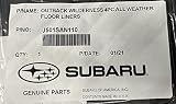 Subaru 2022 2023 2024 2025 Outback Wilderness Subaru Heavy Gauge All Weather Floor Mats J501SAN110 Set of 4