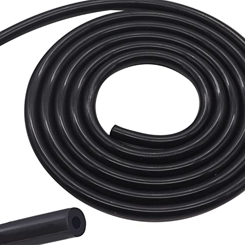 Taiss Black Silicone Vacuum Tubing Hose，High Temperature Car Modified Air Intake Pipe,Id 3/8 Inch (10Mm), Tube Length 6Ft(1.8M) #TOP4
