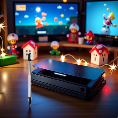 Black Metal Adjustable Touch Stylus Pen,New 2DS XL LL Video Stylus Pen,Game Accessories Replacement,Plastic Touch Screen,2DS,New 2DS XL,Accessories