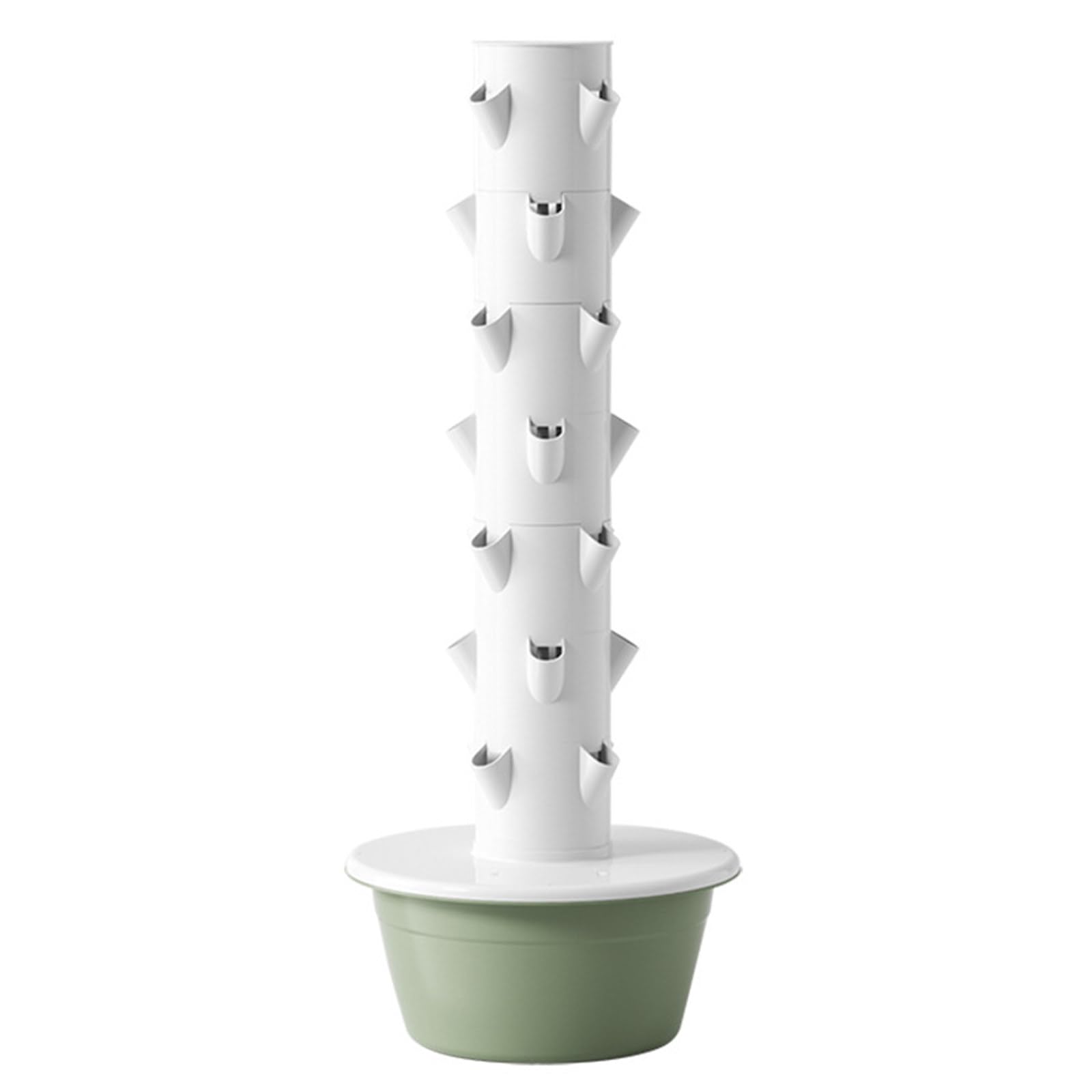 Hydroponics Tower Garden Hydroponic Growing System Aeroponics Growing Kit Für Kräuter, Obst UND Gemüse MIT Hydratationspumpe, Adapter, Timer Für Kräuter, Obst UND Gemüse,green-7-Layers